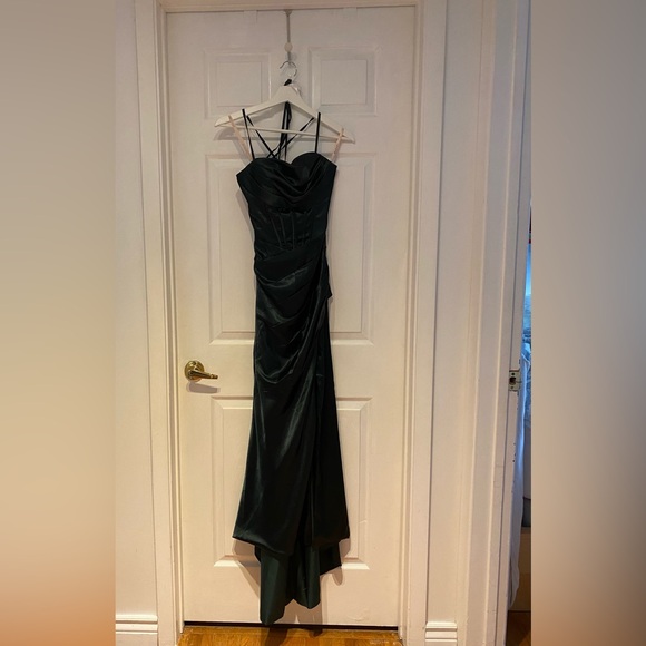 Lavetir elegant dress, size 2 and another in size 00, dark green. - Picture 2 of 3